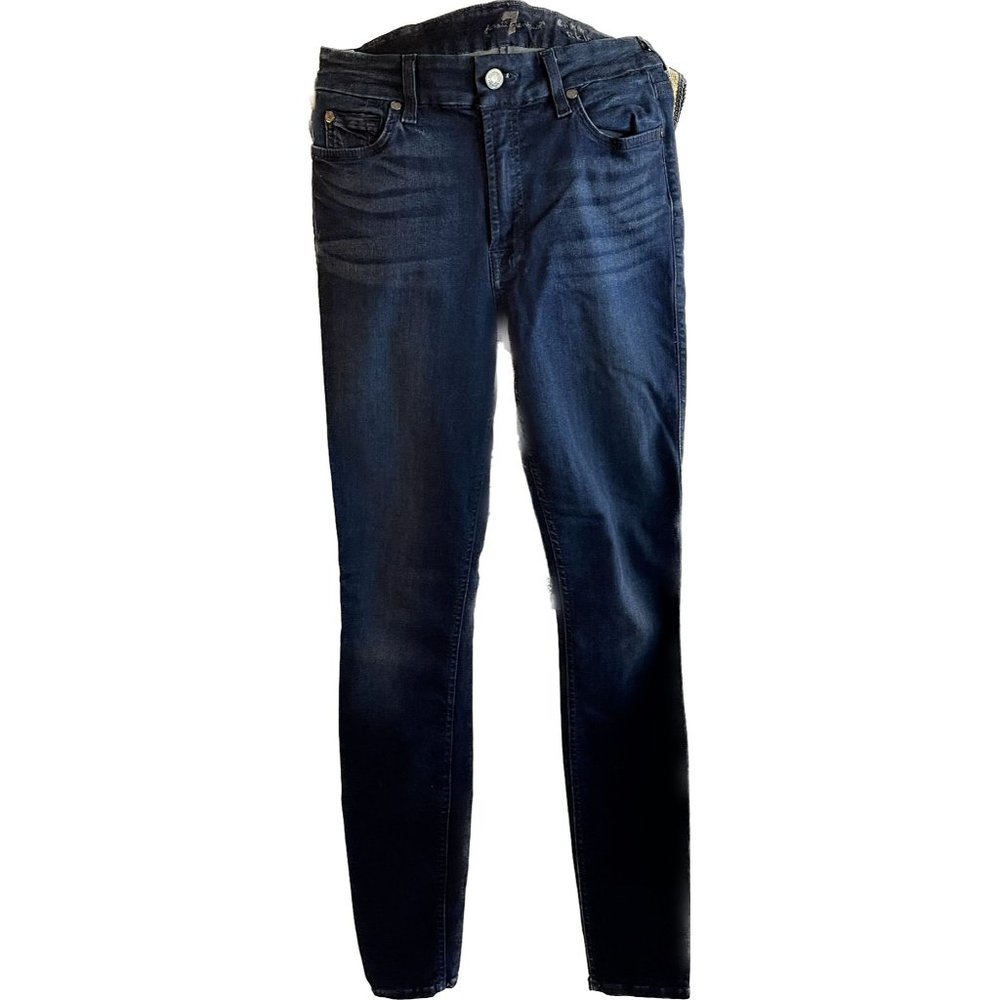 7 for all mankind, mid rise skinny, women’s 27